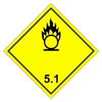 Знак опасного груза. Класс 5.1. Окислитель
